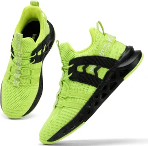 Boys Tennis Shoes Girls Kids Slip on Sneakers Lightweight Running Shoes for Athletic Walking