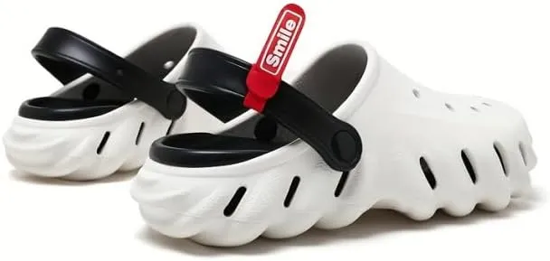 Breathable Hollow Design Men's Garden Clogs - Comfortable Slip-On Couple Beach Shoes