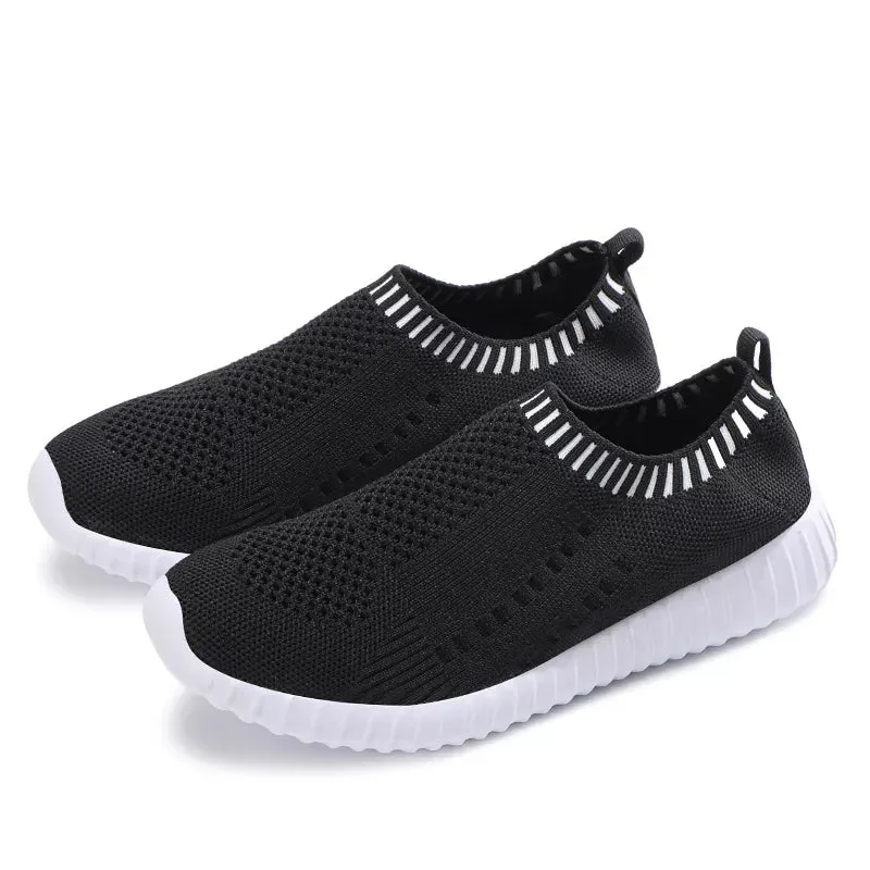Breathable Mesh Slip-On Fashion Sneakers for Women