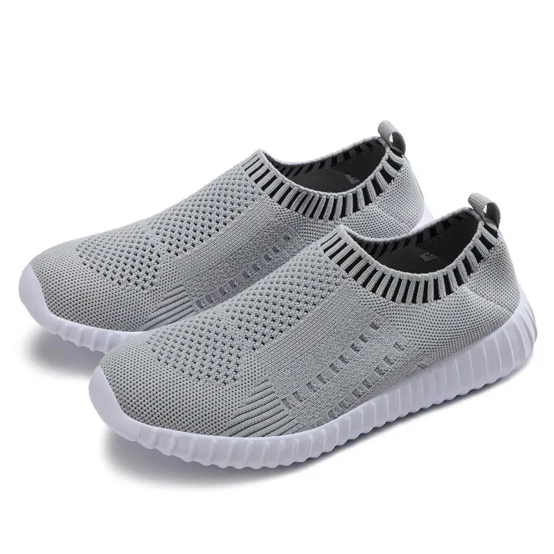 Breathable Mesh Slip-On Fashion Sneakers for Women