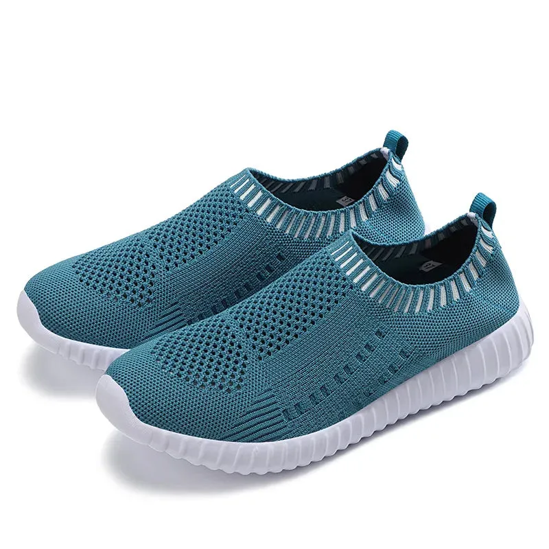Breathable Mesh Slip-On Fashion Sneakers for Women