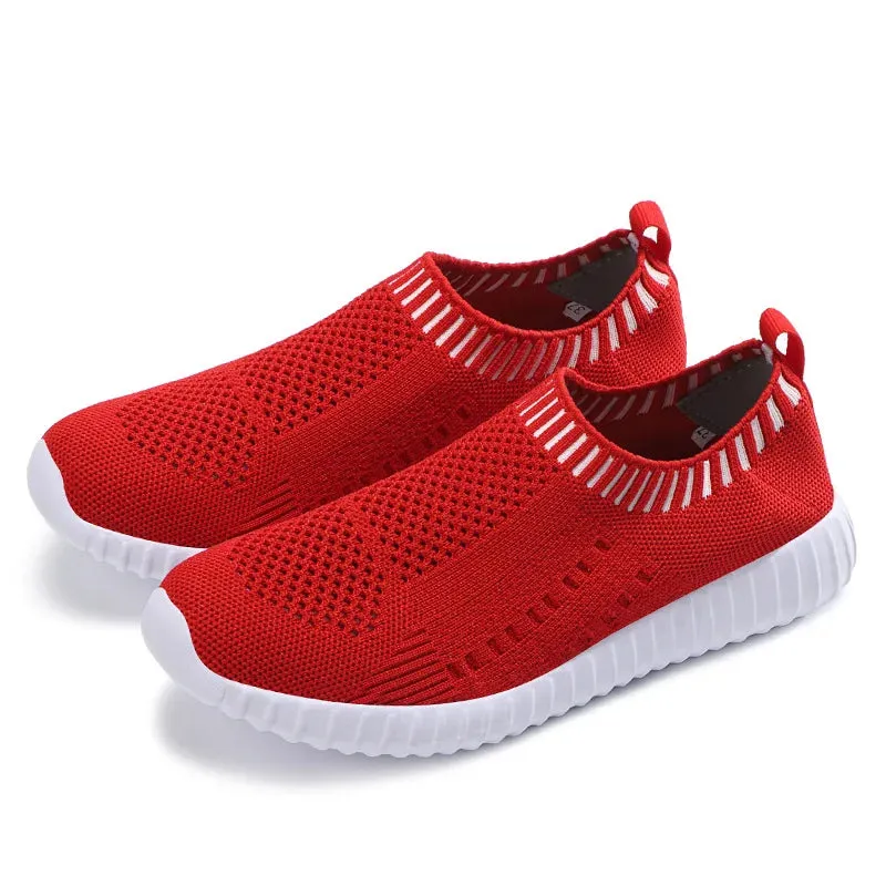 Breathable Mesh Slip-On Fashion Sneakers for Women