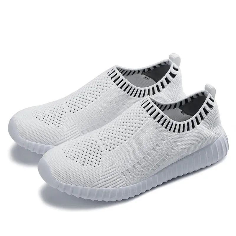 Breathable Mesh Slip-On Fashion Sneakers for Women