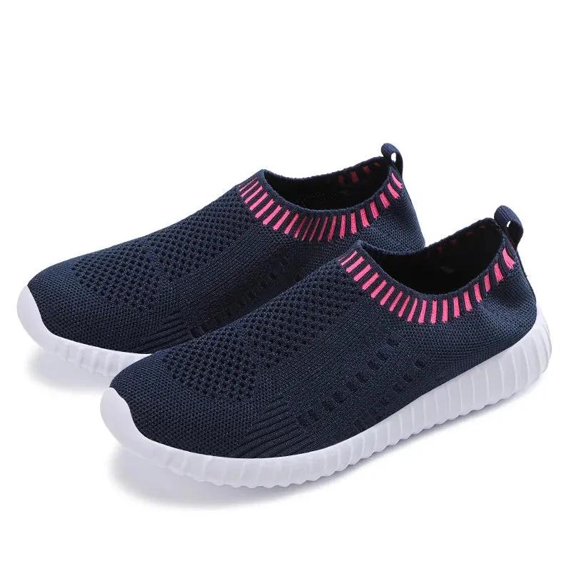 Breathable Mesh Slip-On Fashion Sneakers for Women
