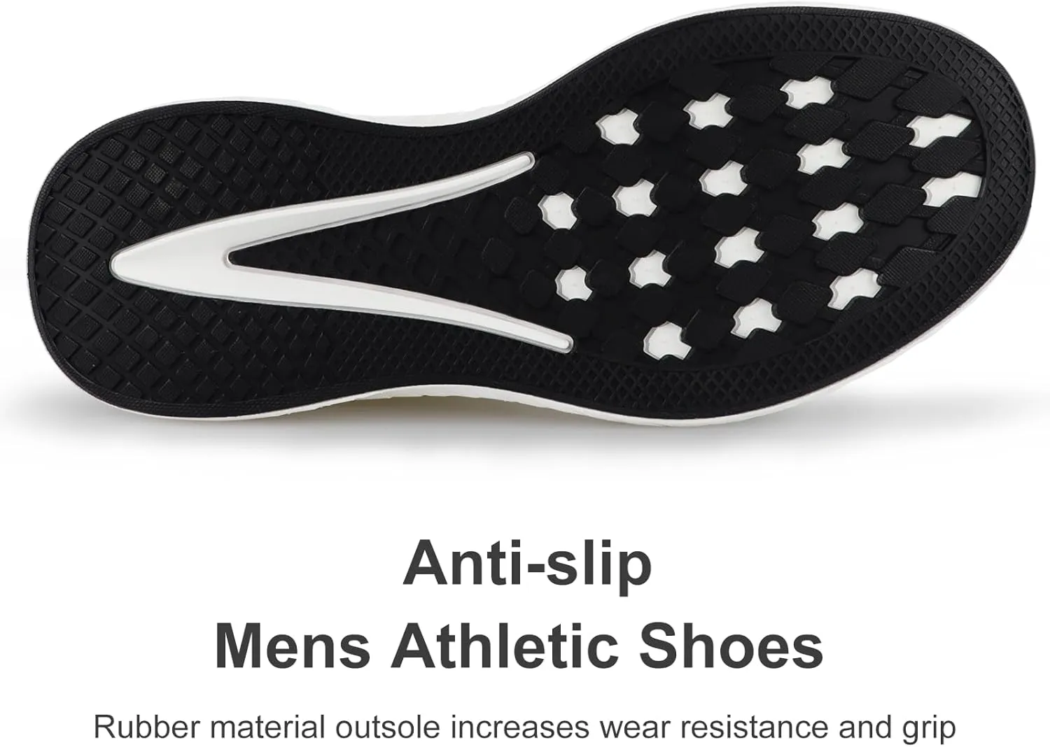 Breathable Running Shoes for Men Anti-Slip Mens Athletic Shoes Lightweight Mens Slip-On Walking Sneakers for Gym Jogging Sports and Workout