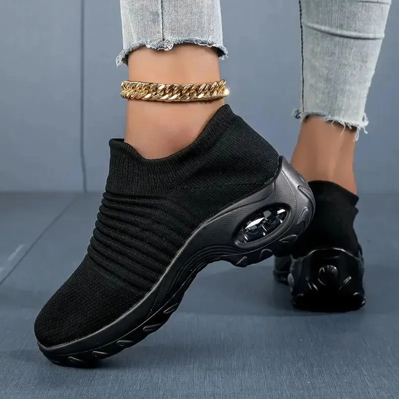 Breathable Slip-On Women’s Tennis Sneakers
