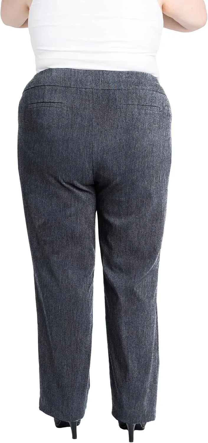 Briggs New York Women's Plus Size Super Stretch Millennium Barely Boot Pull on Pant
