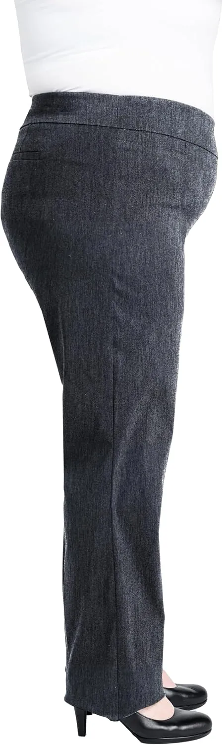Briggs New York Women's Plus Size Super Stretch Millennium Barely Boot Pull on Pant