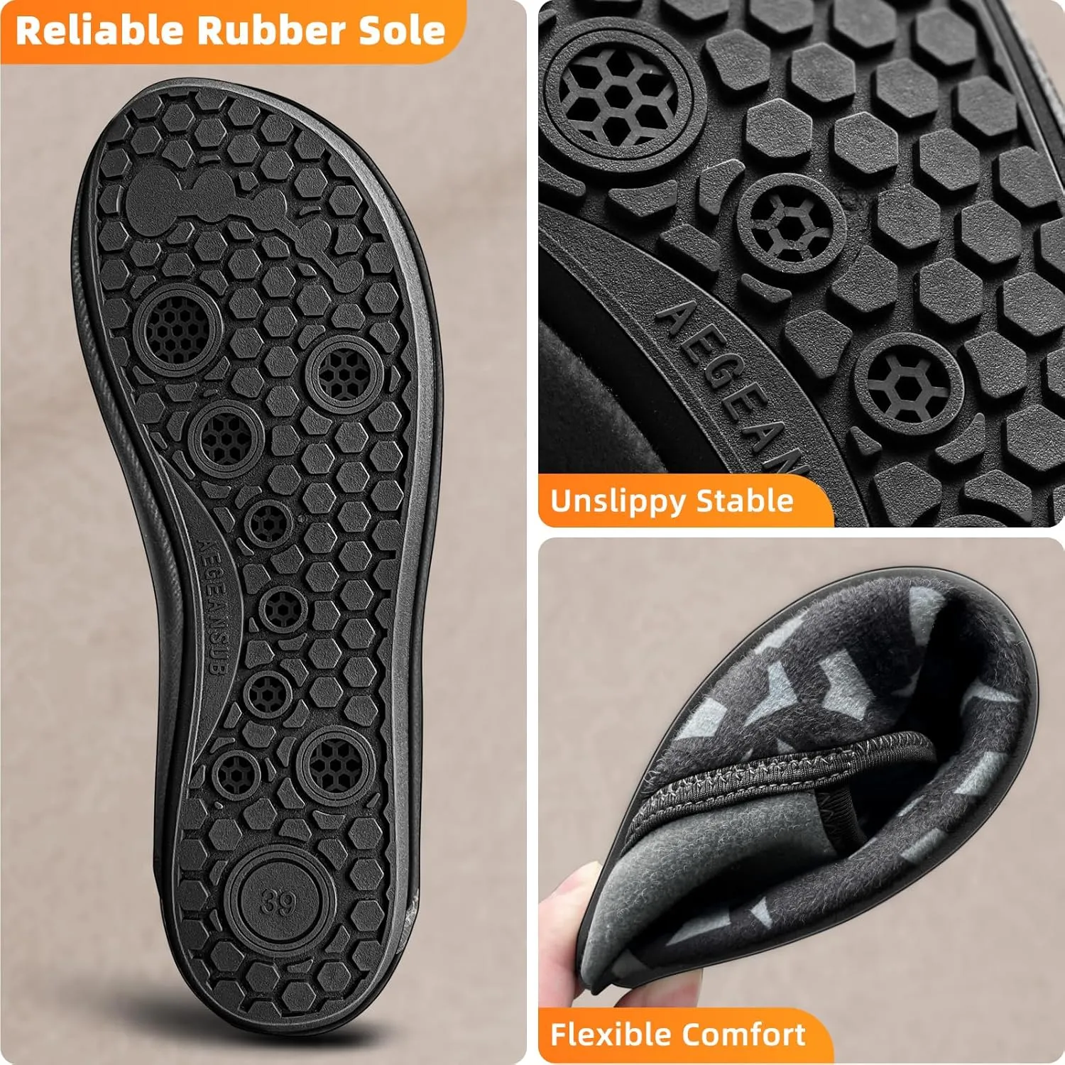 BULLIANT Women Slippers Socks, Slip on Shoes for Women Barefoot Yoga Shoe Comfortable Stretch Fit