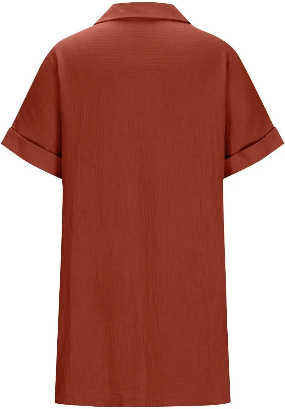 Button Down Dress for Women Summer Short Sleeve Tshirt Dresses Casual Flowy V Neck Loose Midi Beach Dress