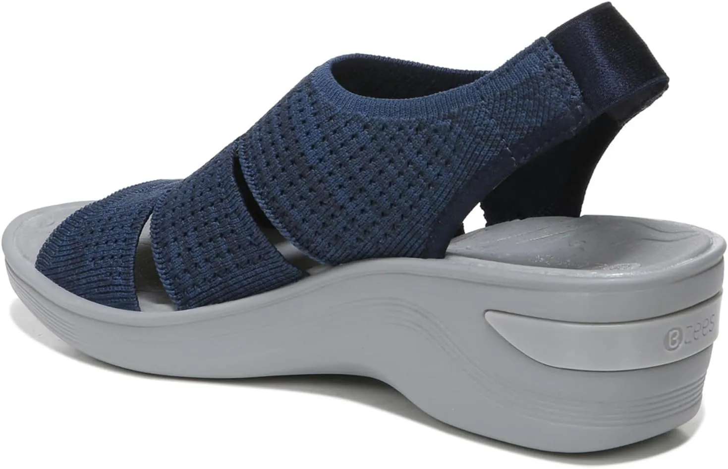 BZees Women's Double Up Slingback Wedge Sandal