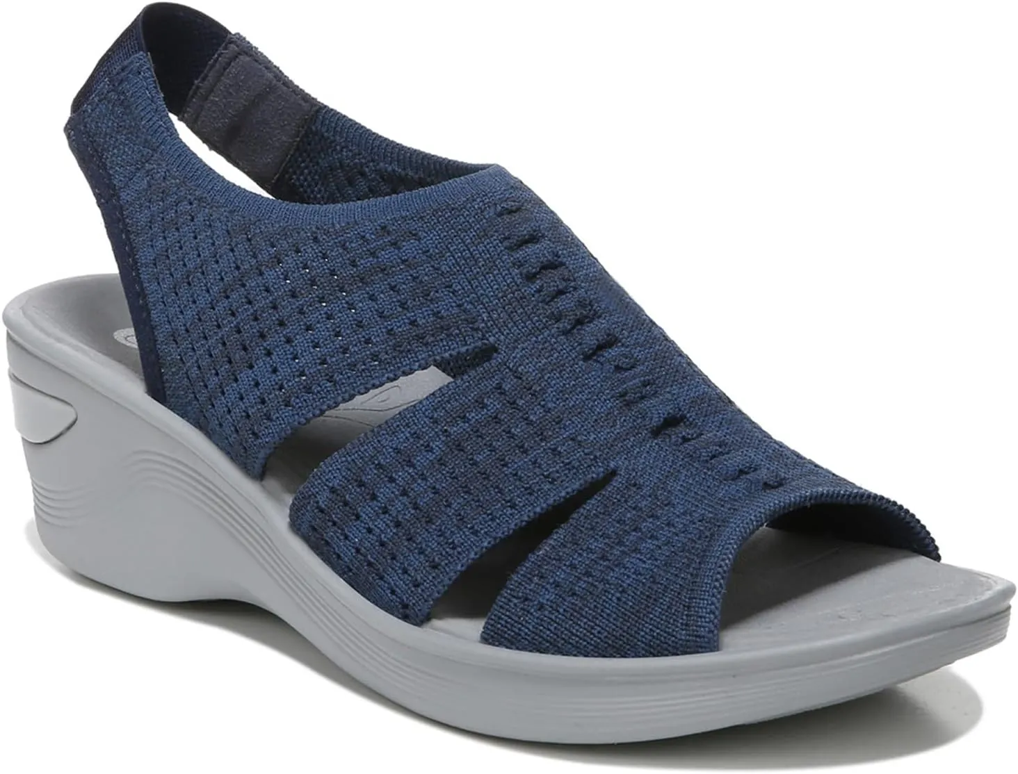 BZees Women's Double Up Slingback Wedge Sandal