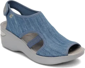 BZees womens Dream Denim Ankle Straps 7.5 W