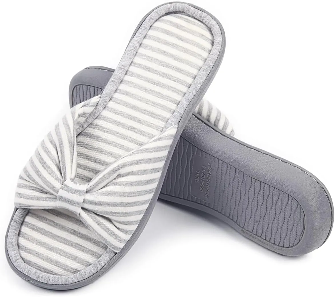 Caramella Bubble Womens Open Toe Summer Bedroom Slippers Memory Foam Sandal Home Ladies Comfy Slippers