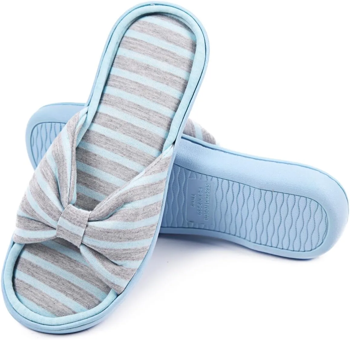 Caramella Bubble Womens Open Toe Summer Bedroom Slippers Memory Foam Sandal Home Ladies Comfy Slippers