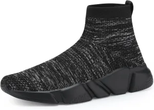 Casbeam Men's Running Knit Comfortable Lightweight Breathable Casual Sports Shoes Fashion Sneakers Slip-On Walking Shoes