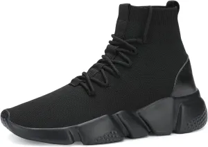Casbeam Men's Running Knit Comfortable Lightweight Breathable Casual Sports Shoes Fashion Sneakers Slip-On Walking Shoes