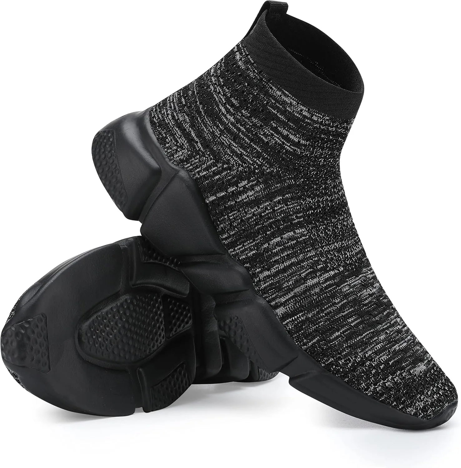 Casbeam Men's Running Knit Comfortable Lightweight Breathable Casual Sports Shoes Fashion Sneakers Slip-On Walking Shoes