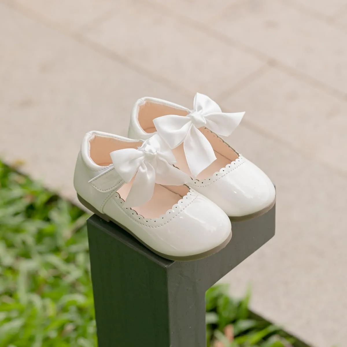 CENCIRILY Toddler Little Girls Flower Dress Shoes Mary Jane Ballet Flats Easter Party School Princess Wedding Shoes