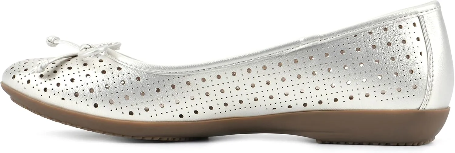 CLIFFS BY WHITE MOUNTAIN Women's Cheryl Cushioned Ballet Flat