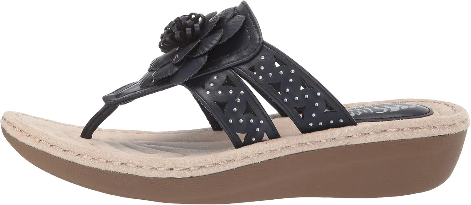 CLIFFS BY WHITE MOUNTAIN Women's Cynthia Wedge Sandal