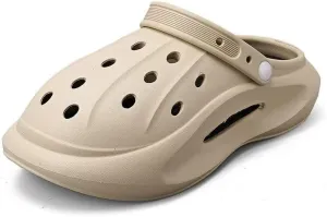 Clogs Garden Shoes for Men Women Lightweight Breathable Casual Slip-On Footwear with Adjustable Strap Outdoor Sandals Beach Shoes Non-Slip Comfort Slippers