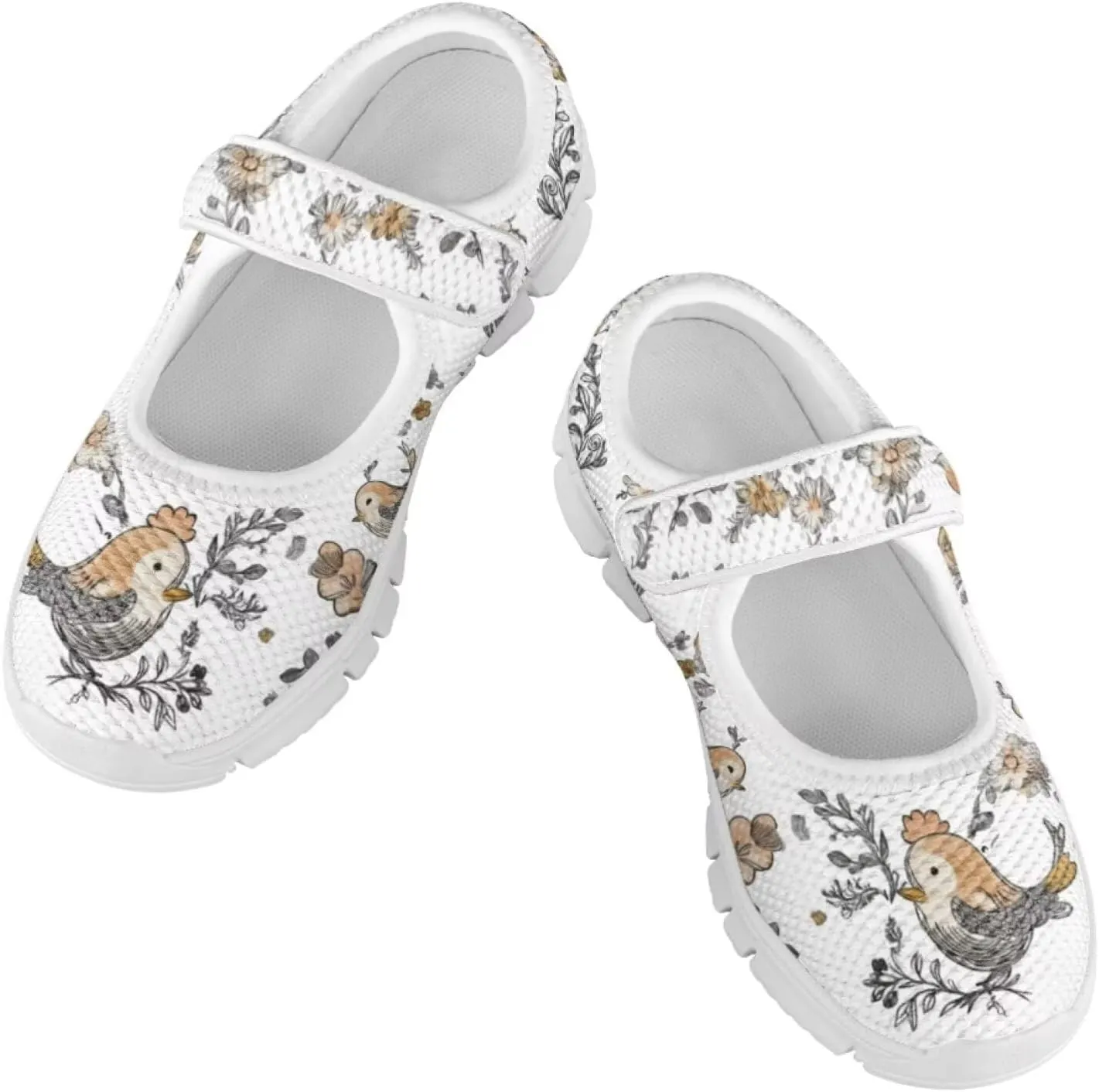 Coloranimal Girls Mary Jane Shoes Dance Shoes for Kids Princess Shoes Girls Ballet Dress Shoes Magic Sticker Mary Jane Flats