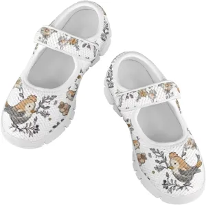 Coloranimal Girls Mary Jane Shoes Dance Shoes for Kids Princess Shoes Girls Ballet Dress Shoes Magic Sticker Mary Jane Flats