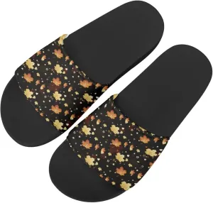 Coloranimal Retro Sunflower Women's Slide Sandals with Slip on Breathable Lightweight House Slippers Size US5-US13