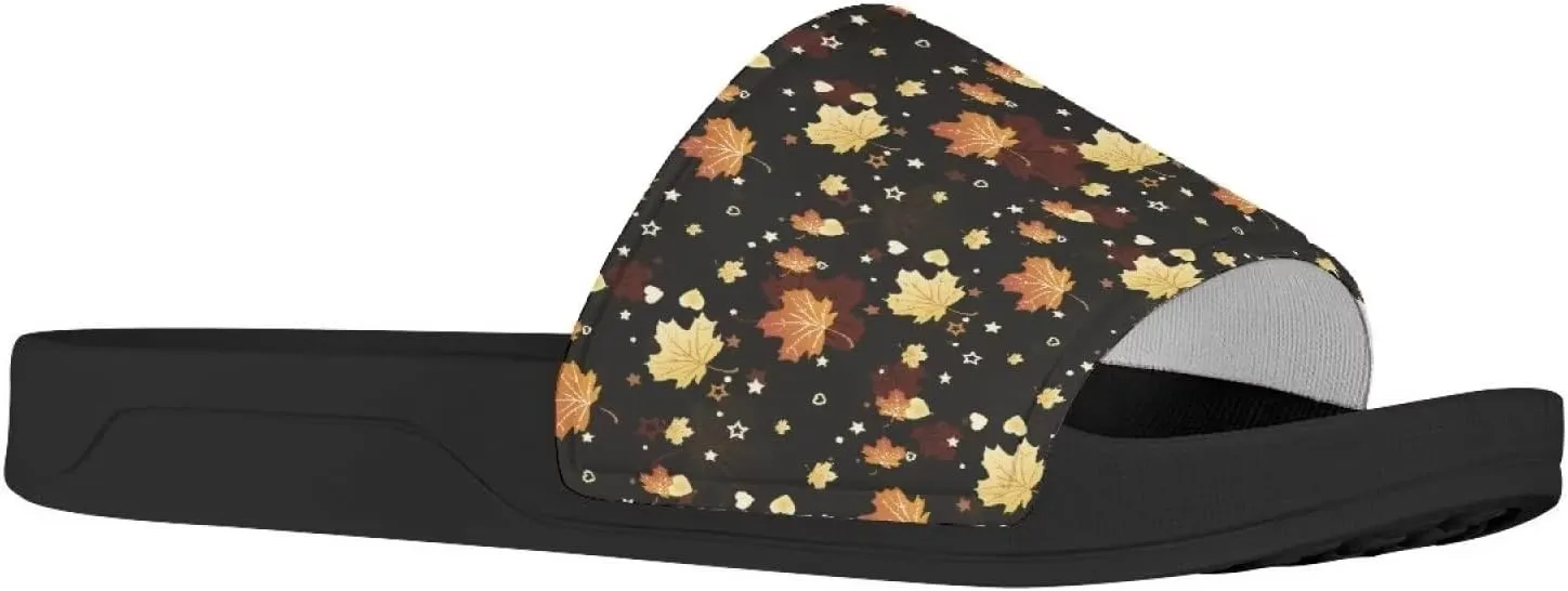 Coloranimal Retro Sunflower Women's Slide Sandals with Slip on Breathable Lightweight House Slippers Size US5-US13