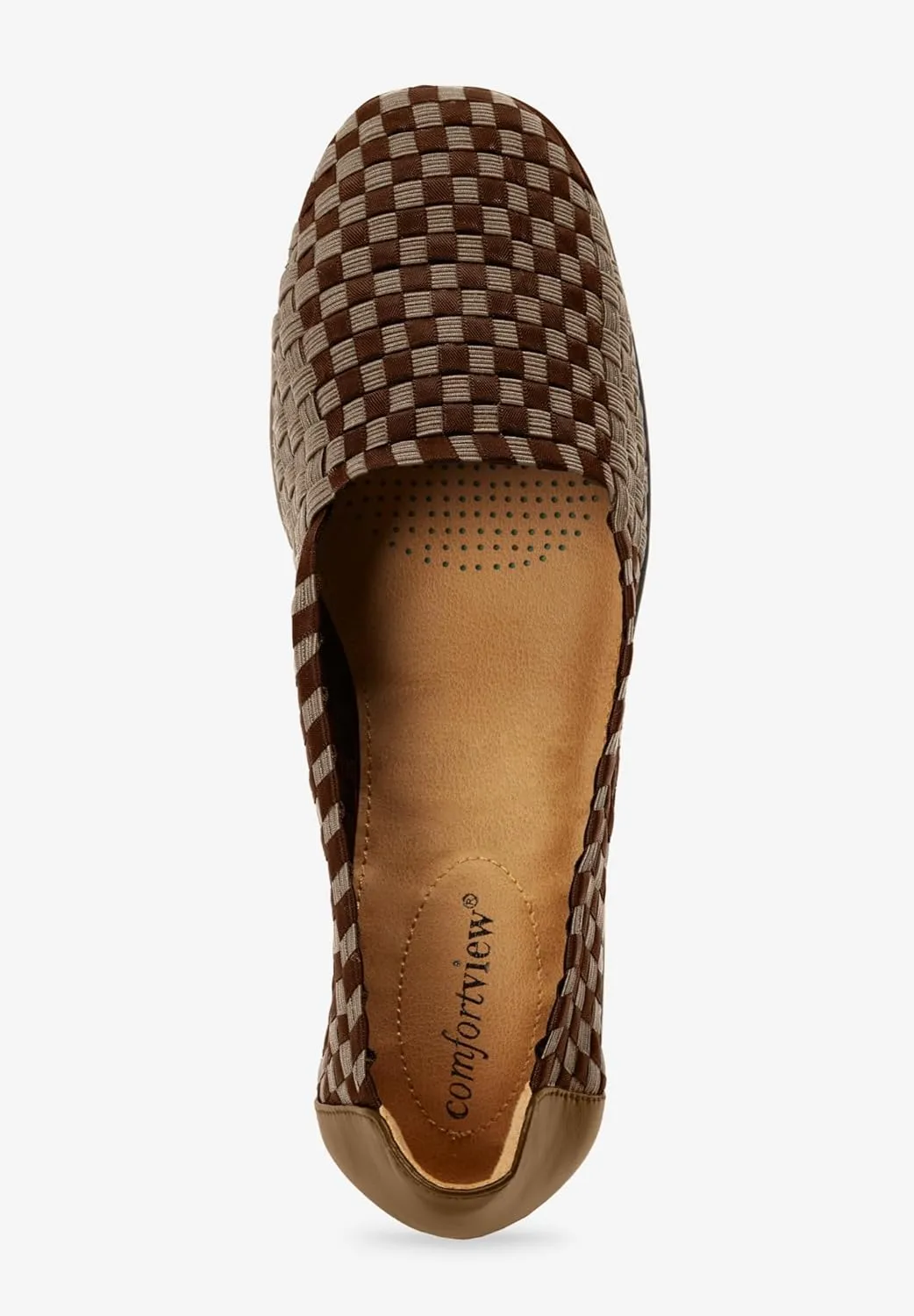Comfortview Women's The Bethany Slip On Flat (Wide Widths Available)