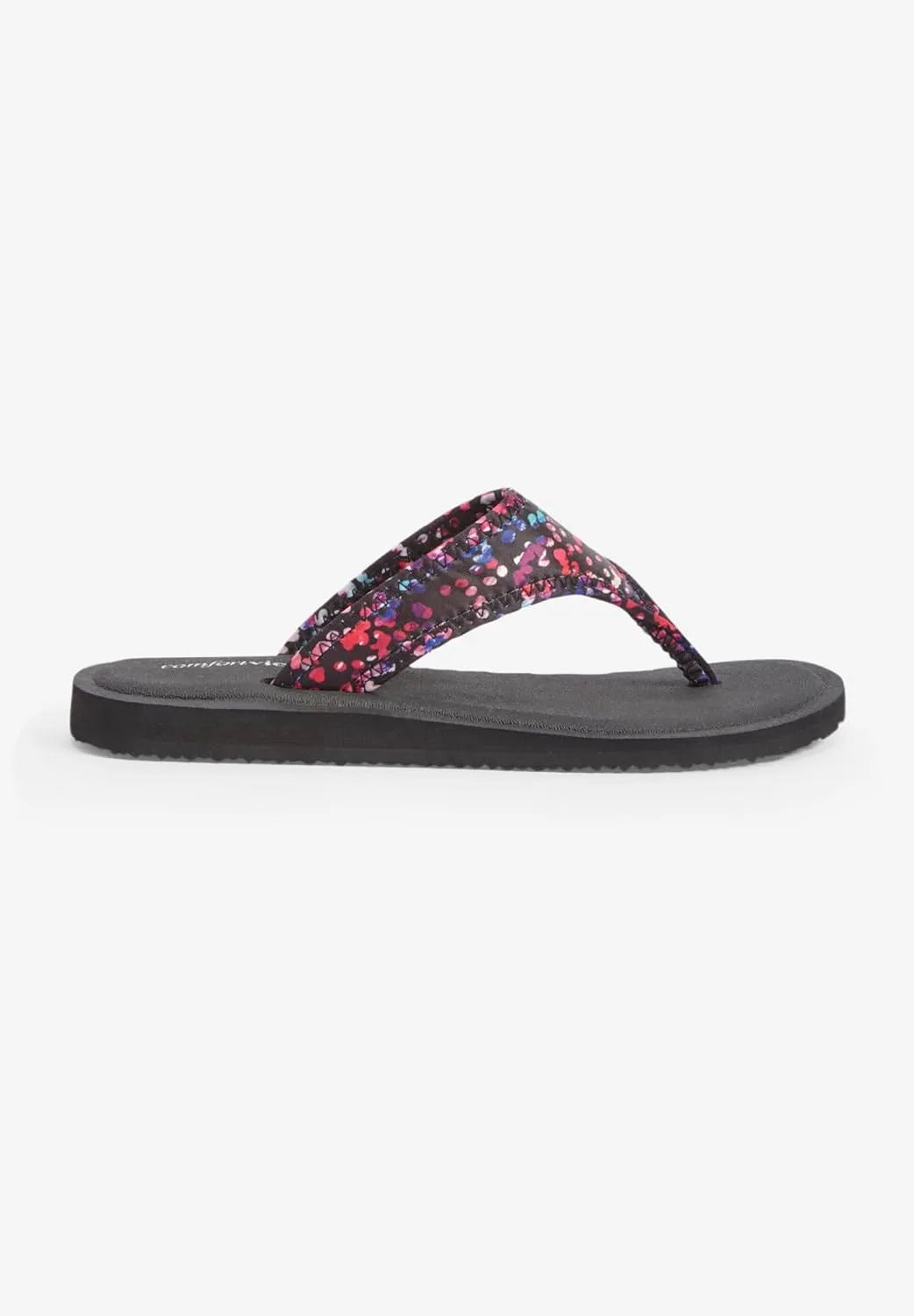 Comfortview Women's Wide Width The Sylvia Soft Footbed Sandal