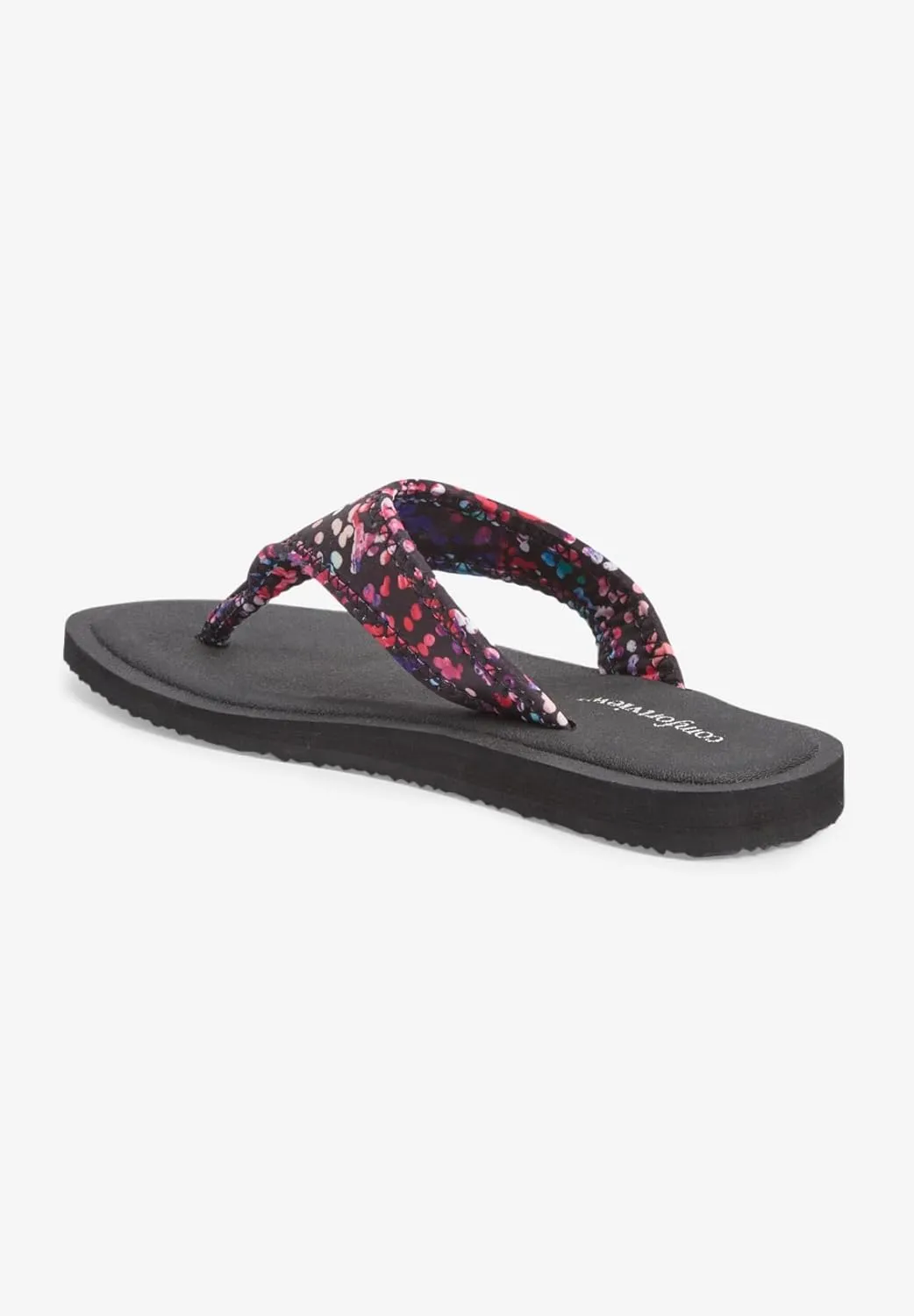 Comfortview Women's Wide Width The Sylvia Soft Footbed Sandal