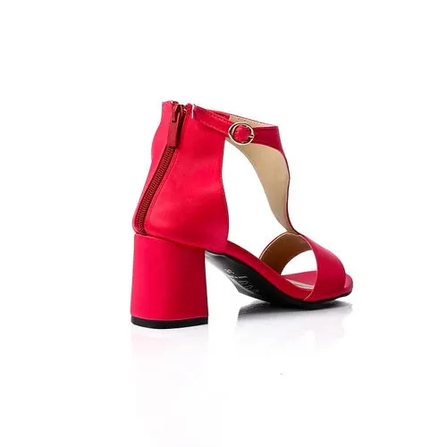 Comfy Heel Back Zipper Sandal