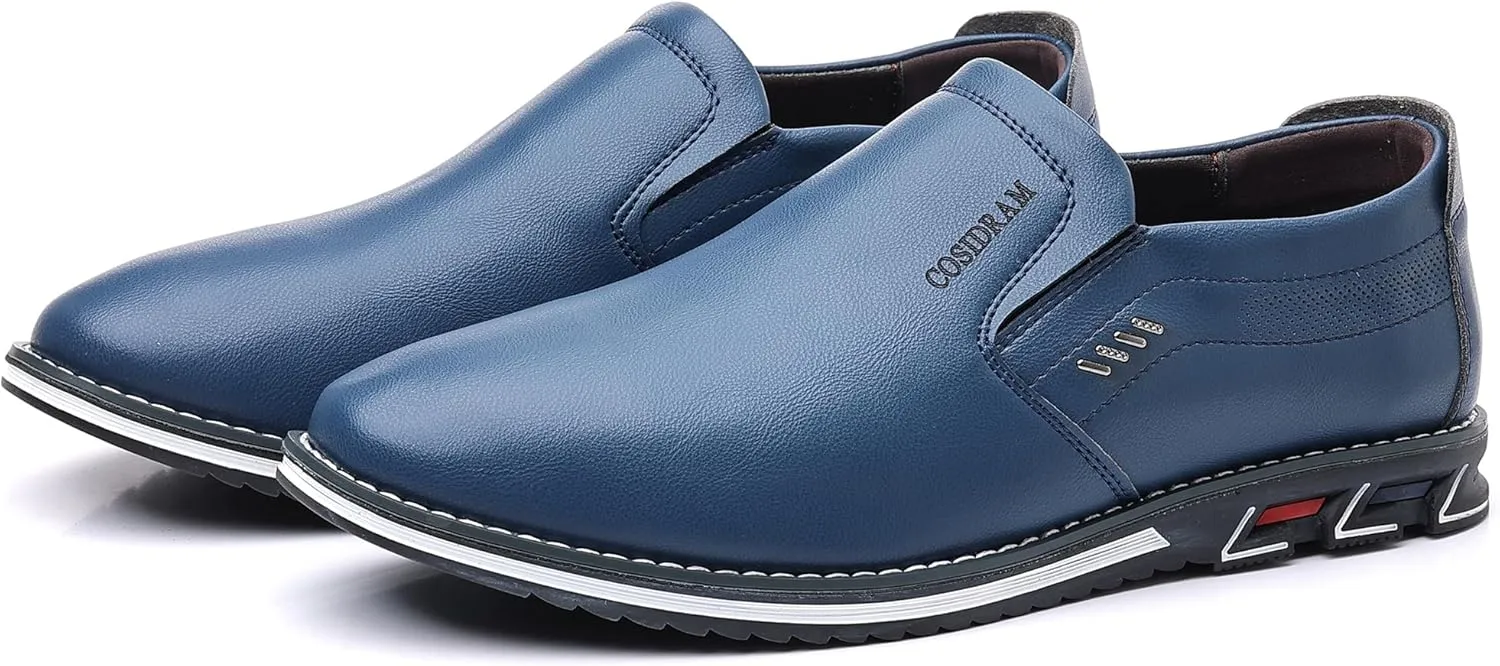 COSIDRAM Mens Casual Shoes Slip on Loafers Lightweight Hollow Out Breathable Male Shoes