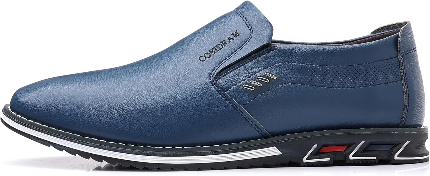 COSIDRAM Mens Casual Shoes Slip on Loafers Lightweight Hollow Out Breathable Male Shoes