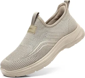 COSIDRAM Men's Step in Shoes Hands Free Breathable Mesh Cushioned Lightweight Comfort Slip On Athletic Gym Workout Sneaker