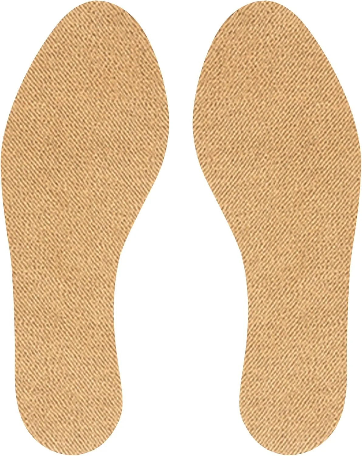 Cotton Flat Shoe Insert for Sandals & Sockless Shoes, Comfortable Shoe Insoles with Sweat-Absorbent Natural Fiber & Non-Slip Silicone Grip, Narrow-Cut Shoe Inserts for Women, Brown, Size 39 - SoxsolS