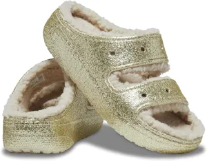 Crocs Unisex-Adult Classic Cozzzy Platform Sandals | Fuzzy Slippers Slide