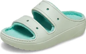Crocs Unisex-Adult Classic Cozzzy Towel Sandals, Fuzzy Slippers and Slides