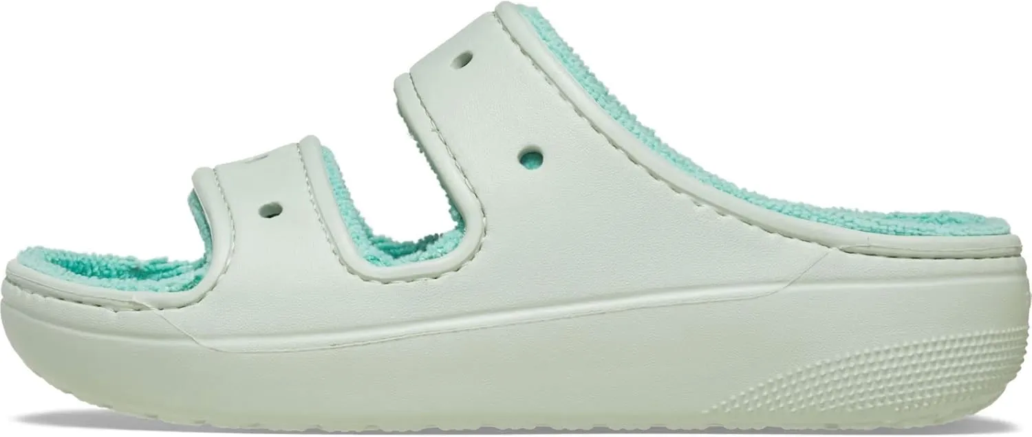 Crocs Unisex-Adult Classic Cozzzy Towel Sandals, Fuzzy Slippers and Slides