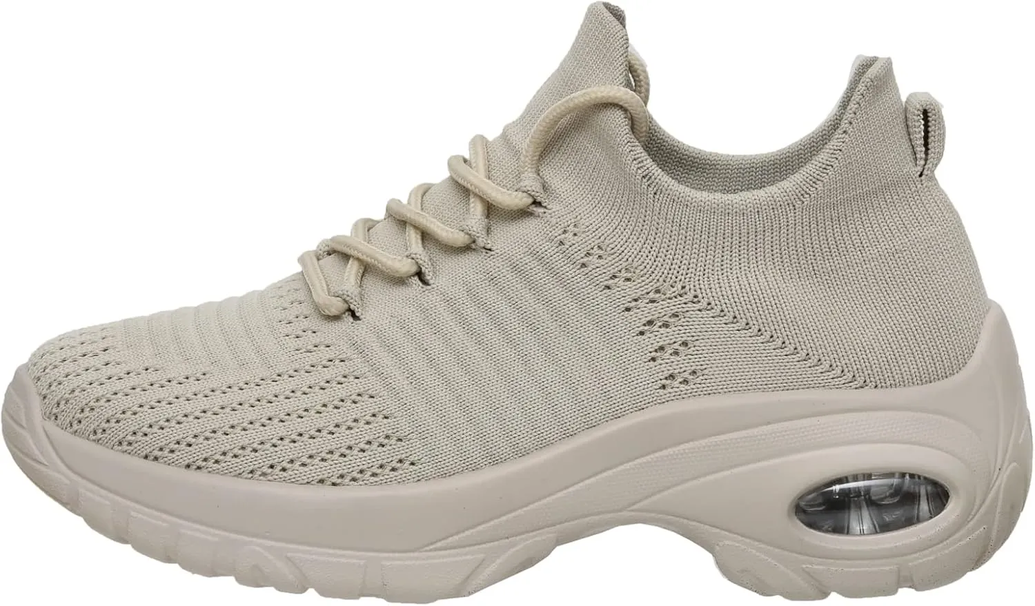 CUSHIONAIRE Women's Blaze Stretch Knit Slip on lace Sneaker  Memory Foam & LiteSole Technology