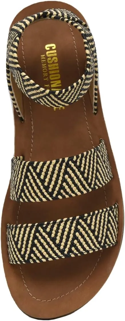 CUSHIONAIRE Women's Indego Stretch Sandal