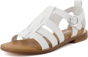CUSHIONAIRE Women's Lotus fisherman sandal  Memory Foam, Wide Widths Available
