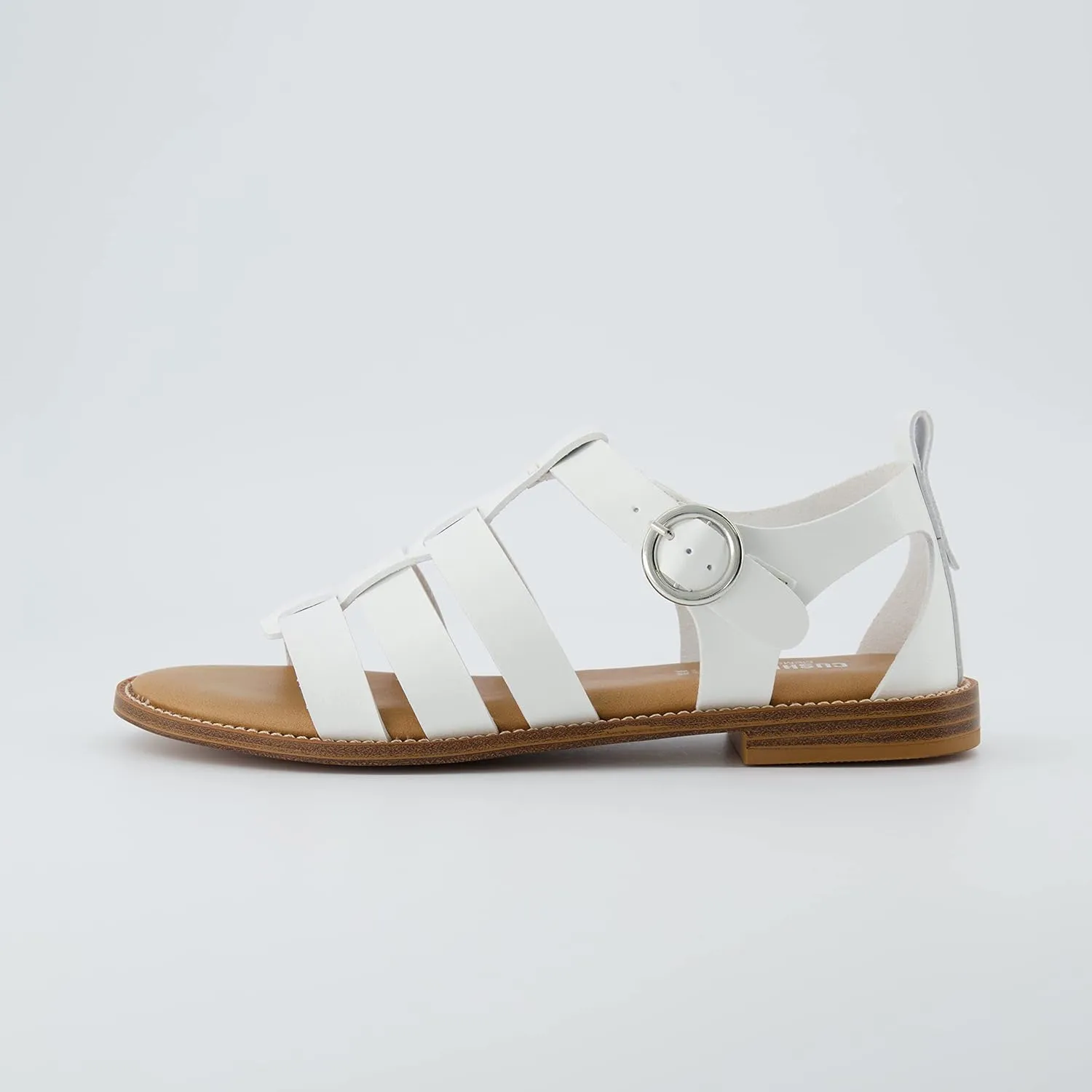 CUSHIONAIRE Women's Lotus fisherman sandal  Memory Foam, Wide Widths Available