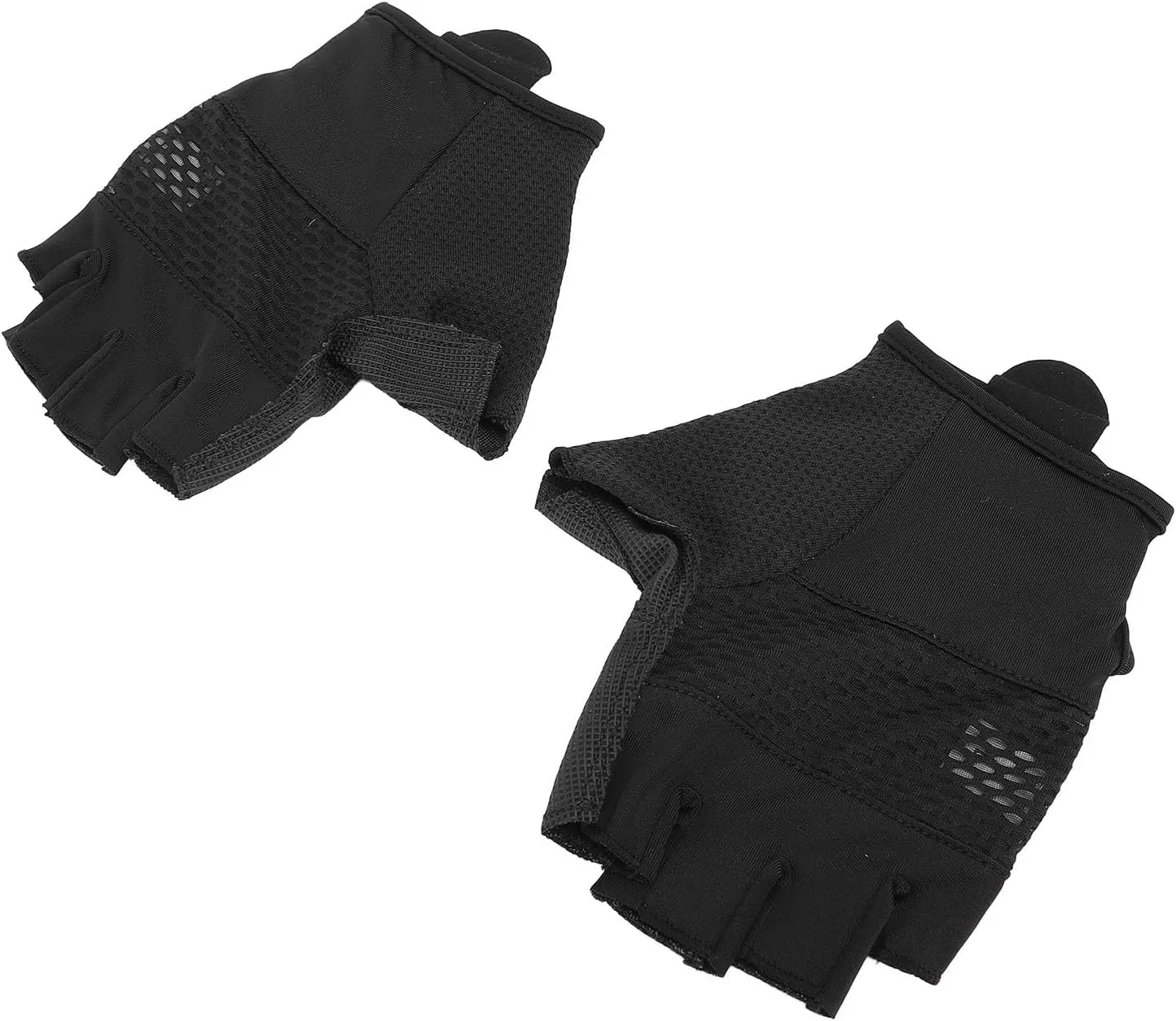 Cycling Gloves Black Breathable Shock Absorbing Biking Gloves for Road Bike Summer