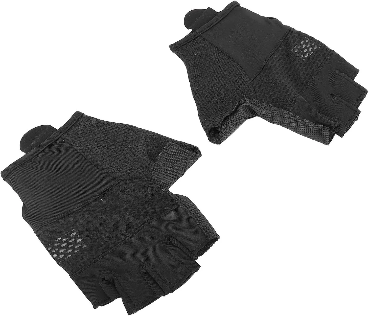 Cycling Gloves Black Breathable Shock Absorbing Biking Gloves for Road Bike Summer