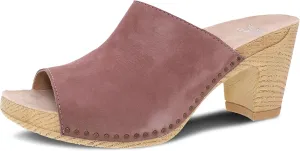 Dansko Tandi Peep Toe Sandal for Women - Soft Leather Treated with Scotchgard for Stain Resistance - Cushioned, Contoured Footbed for All-Day Comfort
