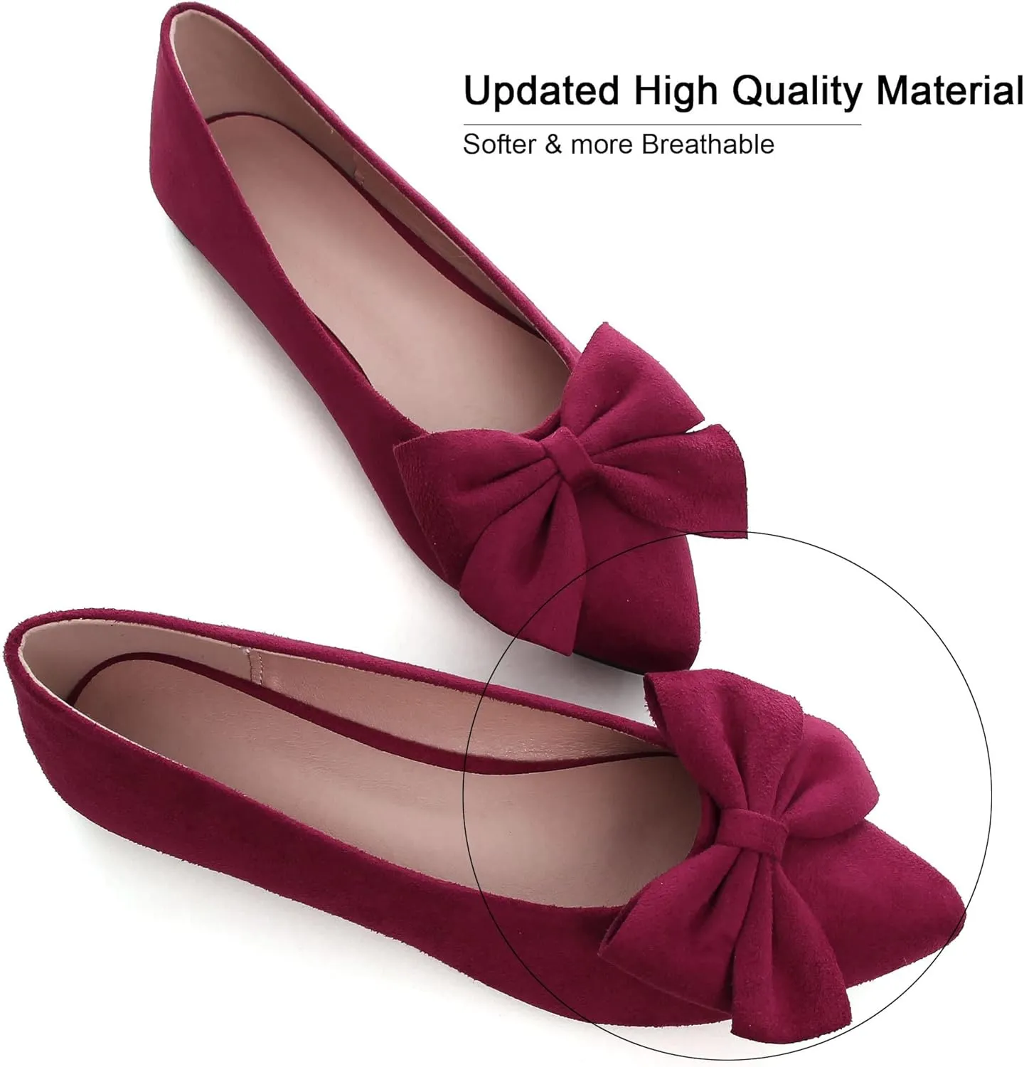 Dear Time Women's Ballet Flats Dress Ballet Shoes Slip on for Office Work Comfortable Shoes