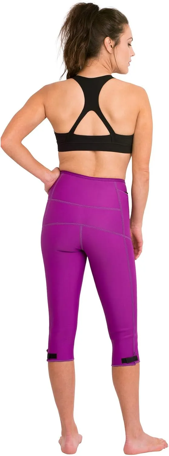 Delfin Spa Women's Heat Maximizing Neoprene Workout Capris